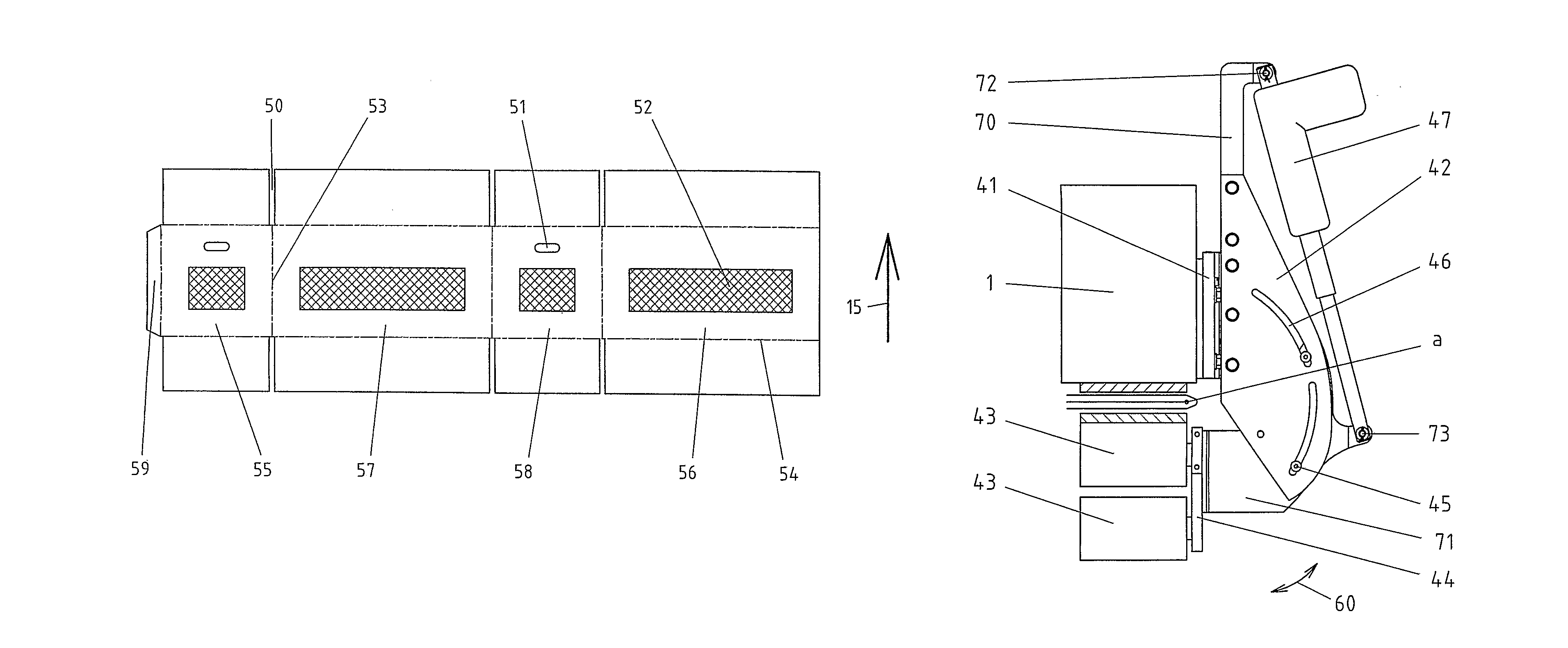 Folding unit and method of folding corrugated cardboard sheet