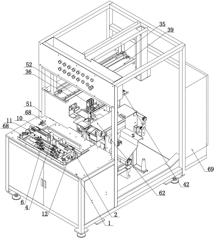 Automatic bean vermicelli folding and binding machine and bending method