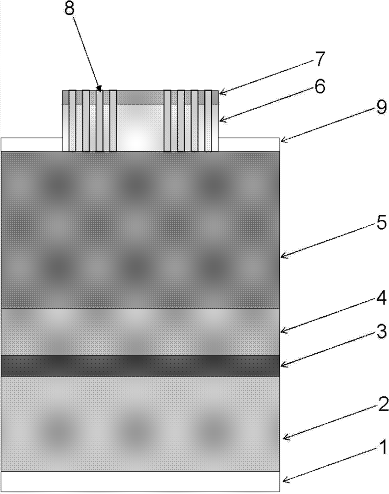 Semiconductor laser emitting from vertical and extended cavity surface used for electric pump