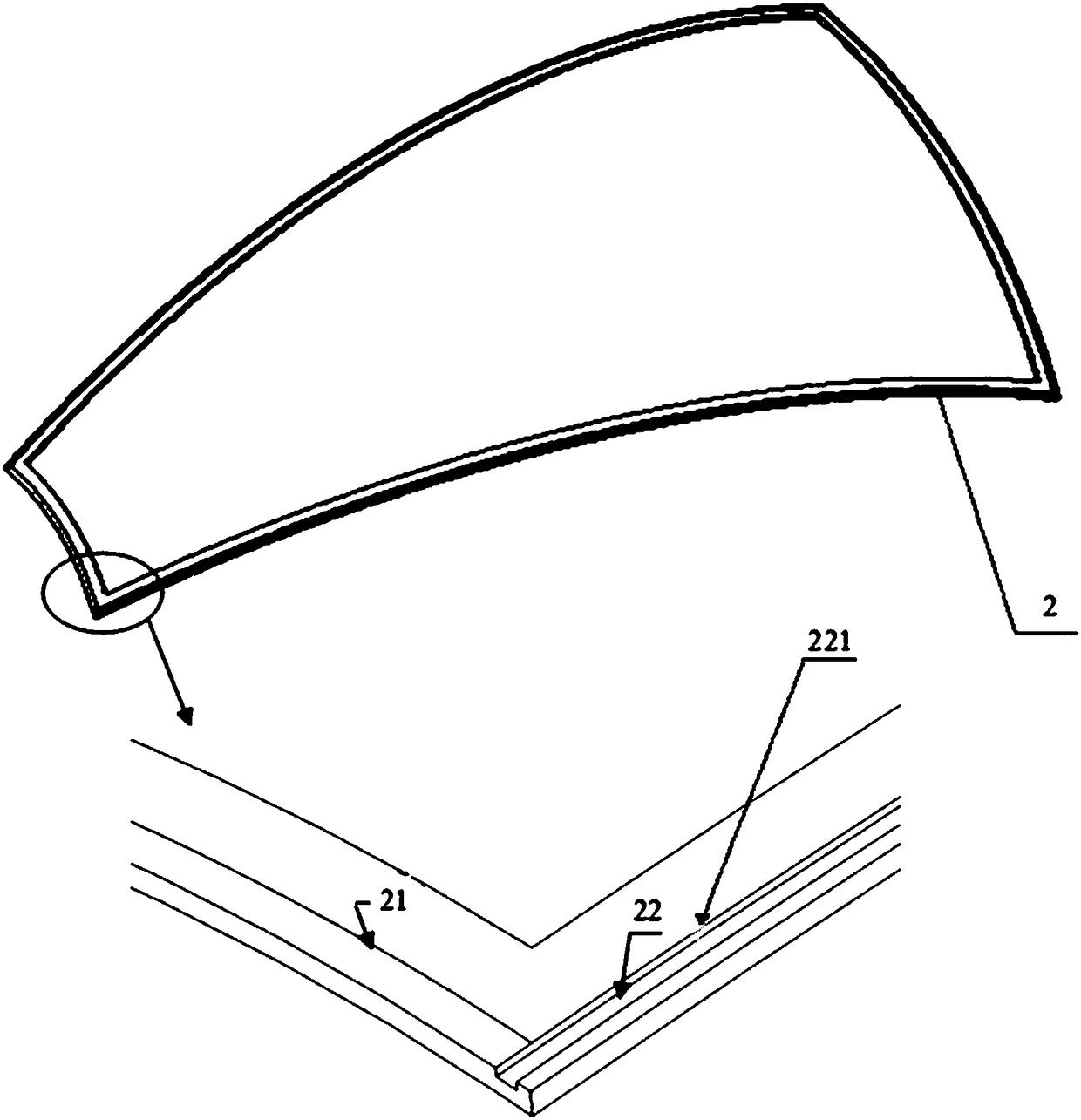 Milling cutting method of large melon petal shaped aluminum alloy component