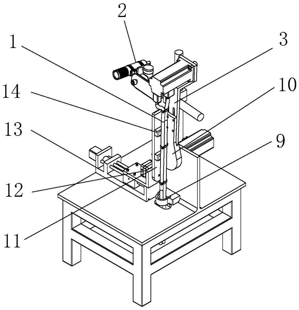 Industrial robot built-in wire harness wear and accelerated wear test method and device