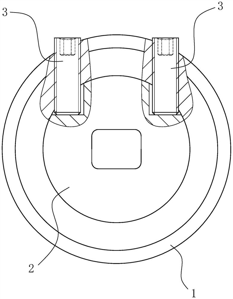 Cold heading die structure capable of adjusting direction of forming cavity