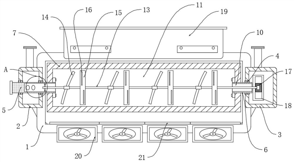 A non-woven fiber cooling mechanism