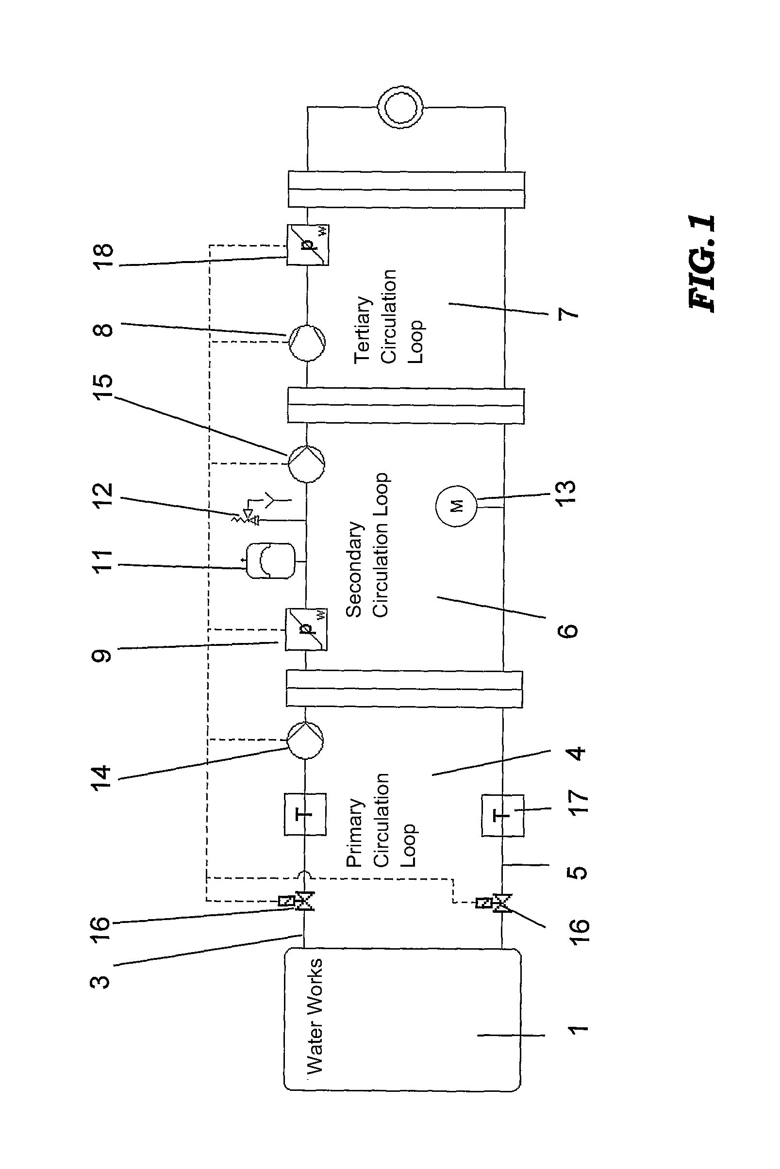 Safety heat exchanger for combining a heat pump with a device of a public drinking water supply facility