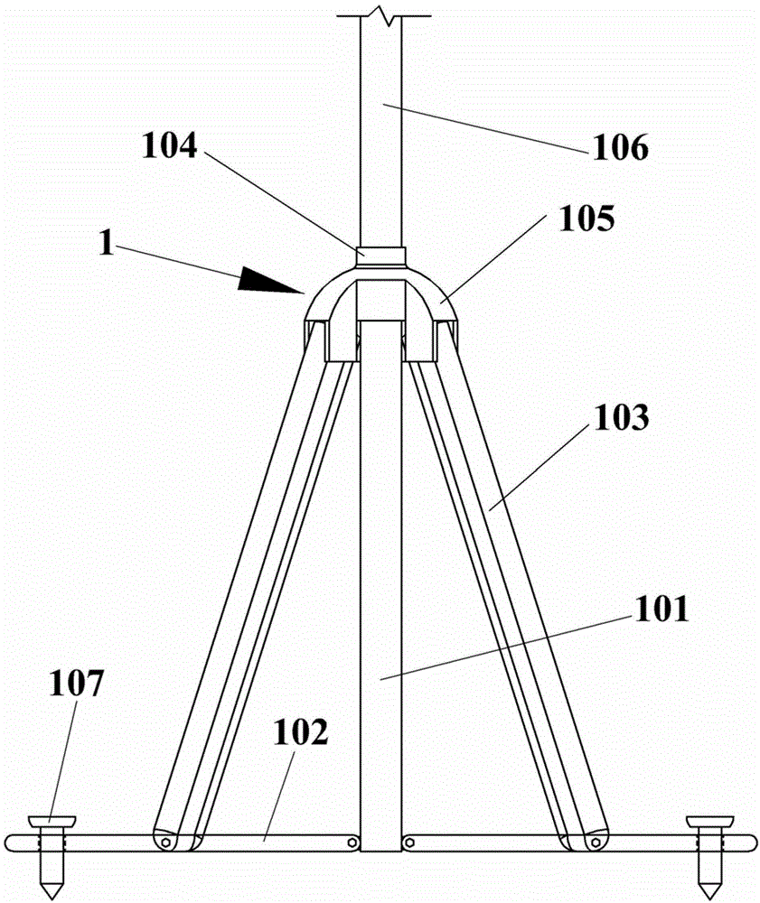 Lifting type high-voltage test overhead wiring clamp device