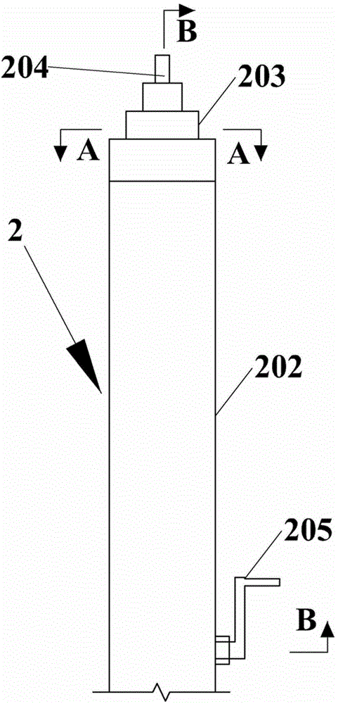 Lifting type high-voltage test overhead wiring clamp device