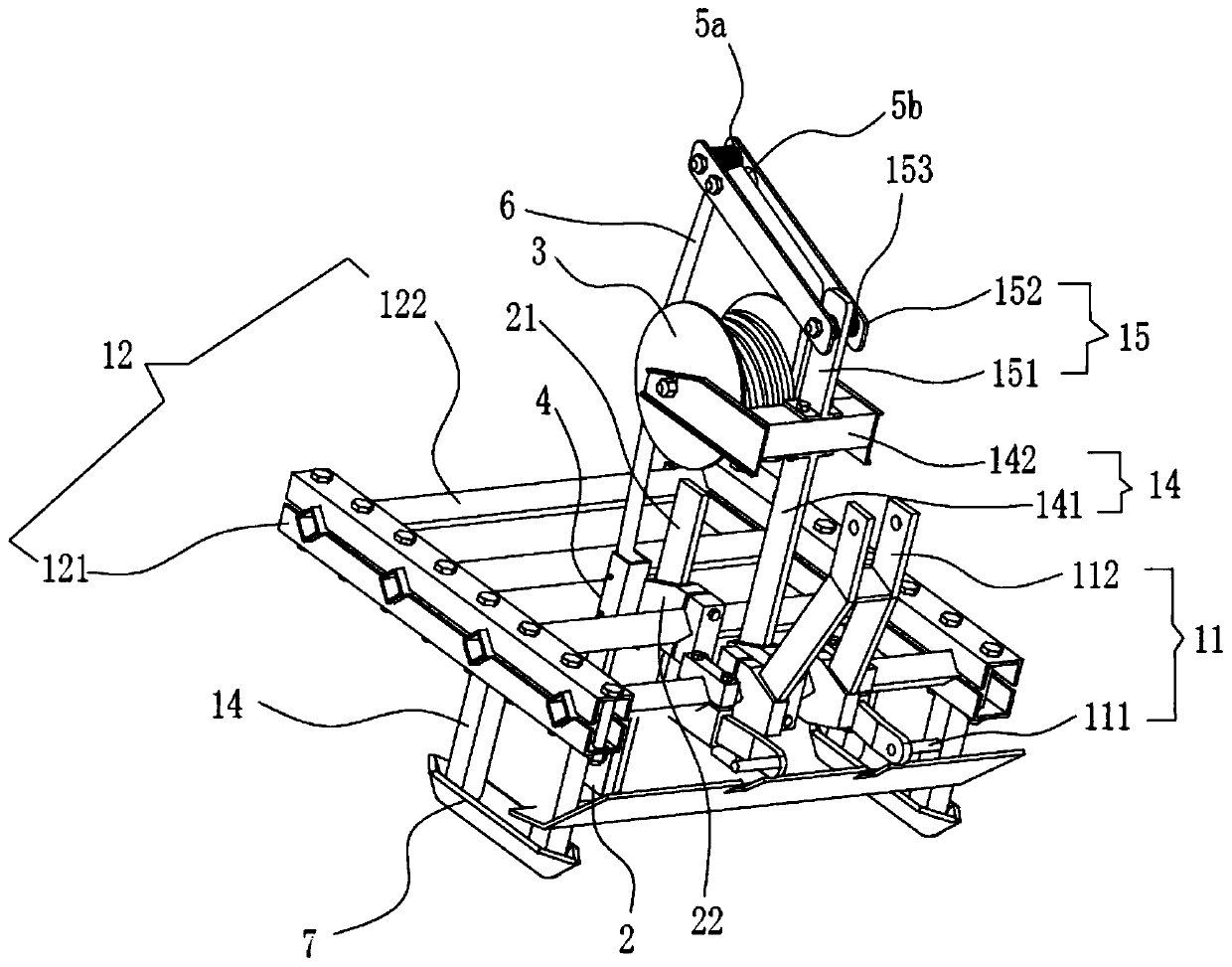 Drip irrigation pipe laying device allowing drip irrigation pipes to be set underground