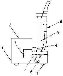 Nozzle cleaning device of two-dimensional code coding device