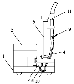 Nozzle cleaning device of two-dimensional code coding device