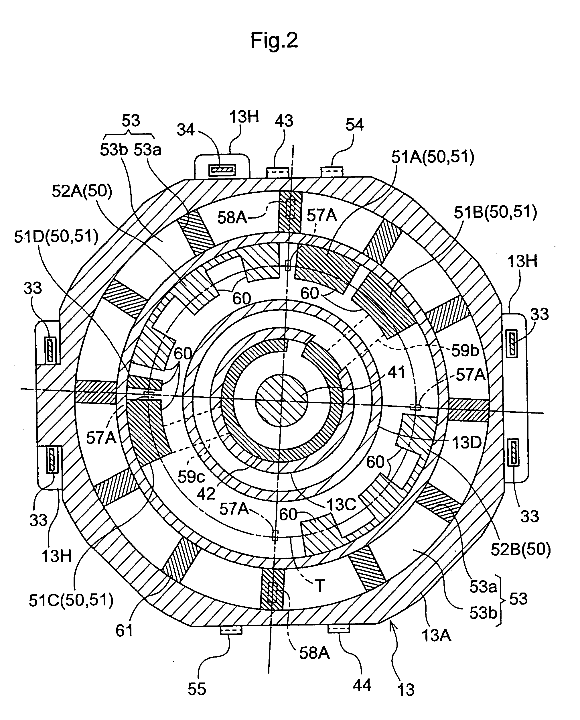 Rotary type pulse switch