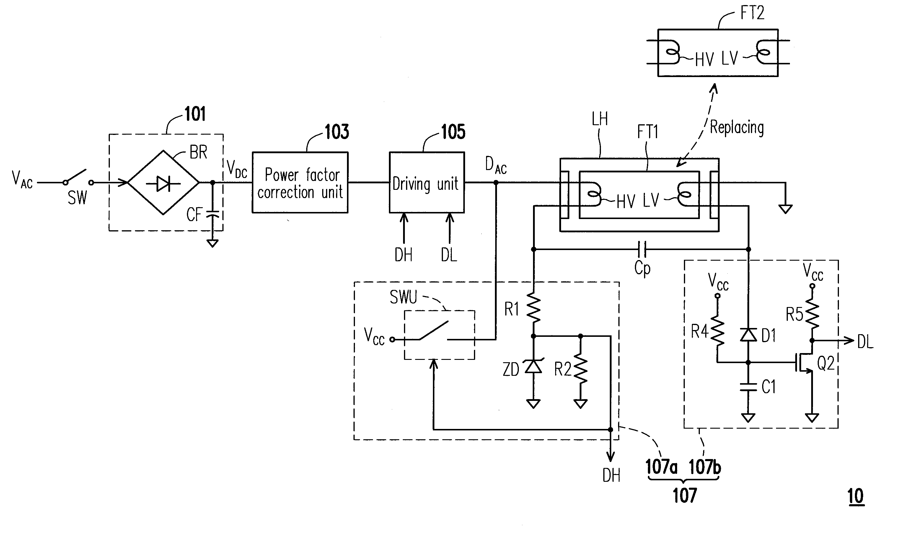 Driving apparatus for fluorescent tube and method thereof and illumination apparatus using the same