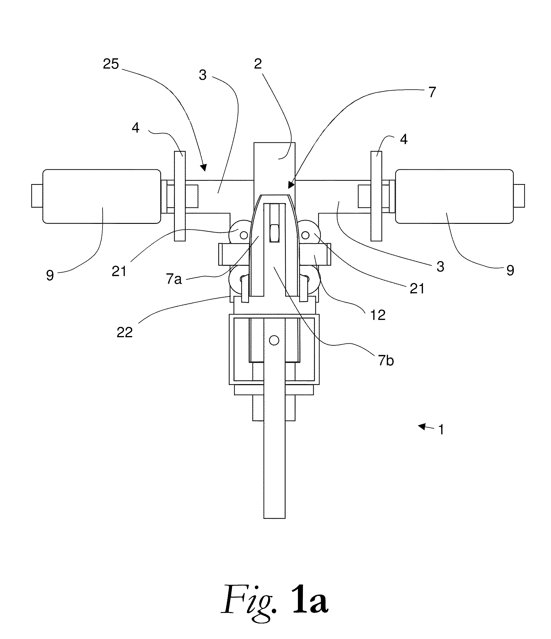 Device and a method for fixing a carcass