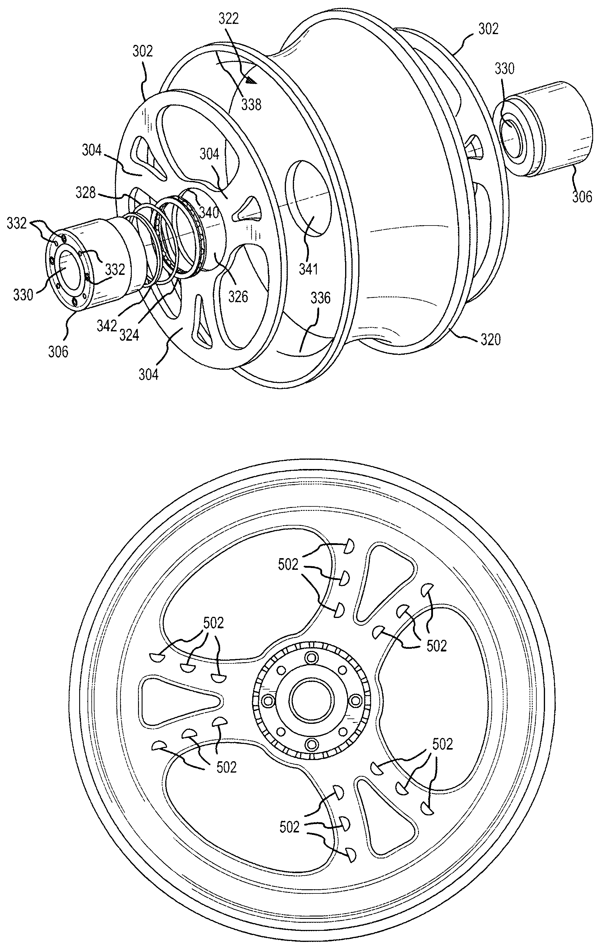 Free spinning rim for motorcycles