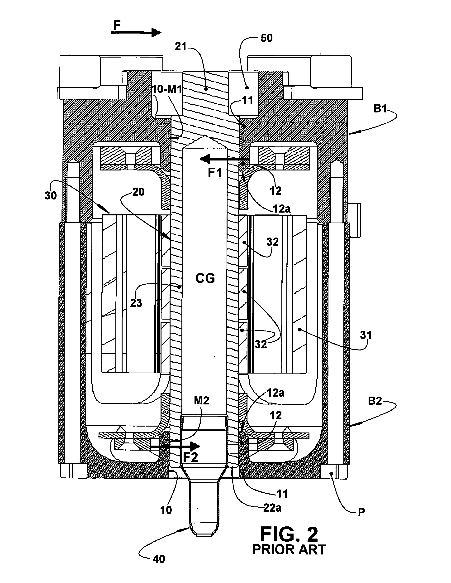 Mounting arrangement for an eccentric shaft in a refrigeration compressor