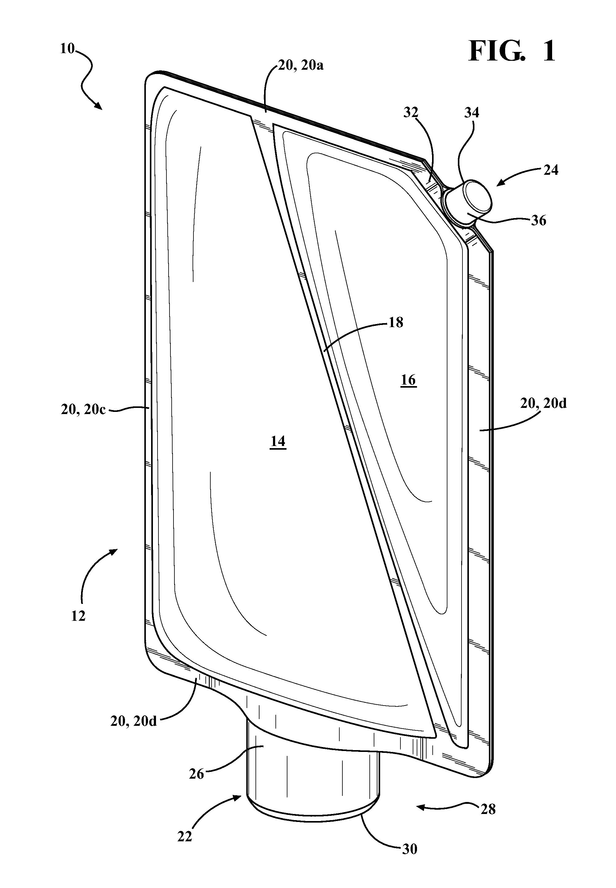Dual compartmented pouch and method for making the same