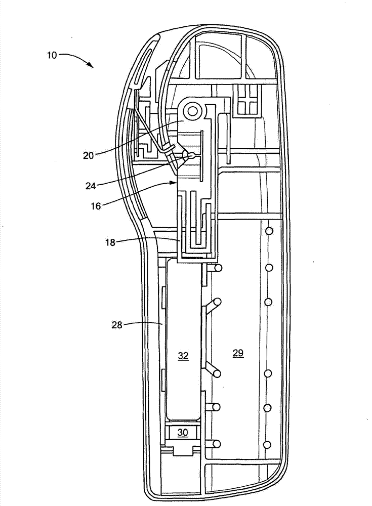 Security system tag having combined clamp and antenna