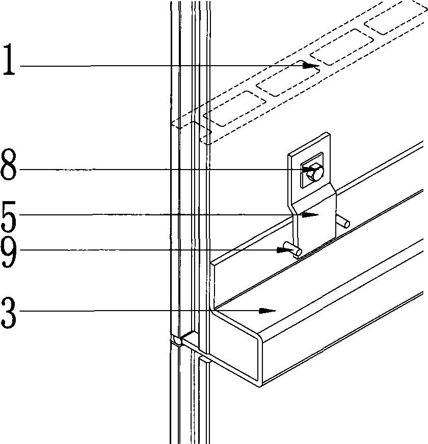 Mounting structure for dry-hanging keel of cement fiberboard external wall system