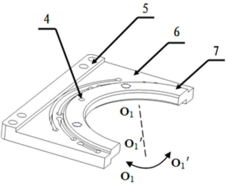 Small and highly stable flexible support frame for multifunctional optical mirrors