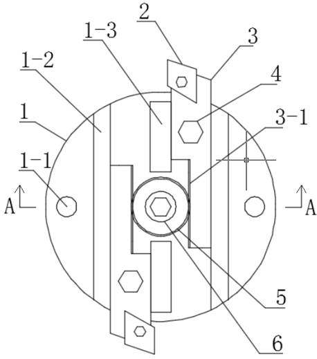 An inner hole boring cutter adjustment seat