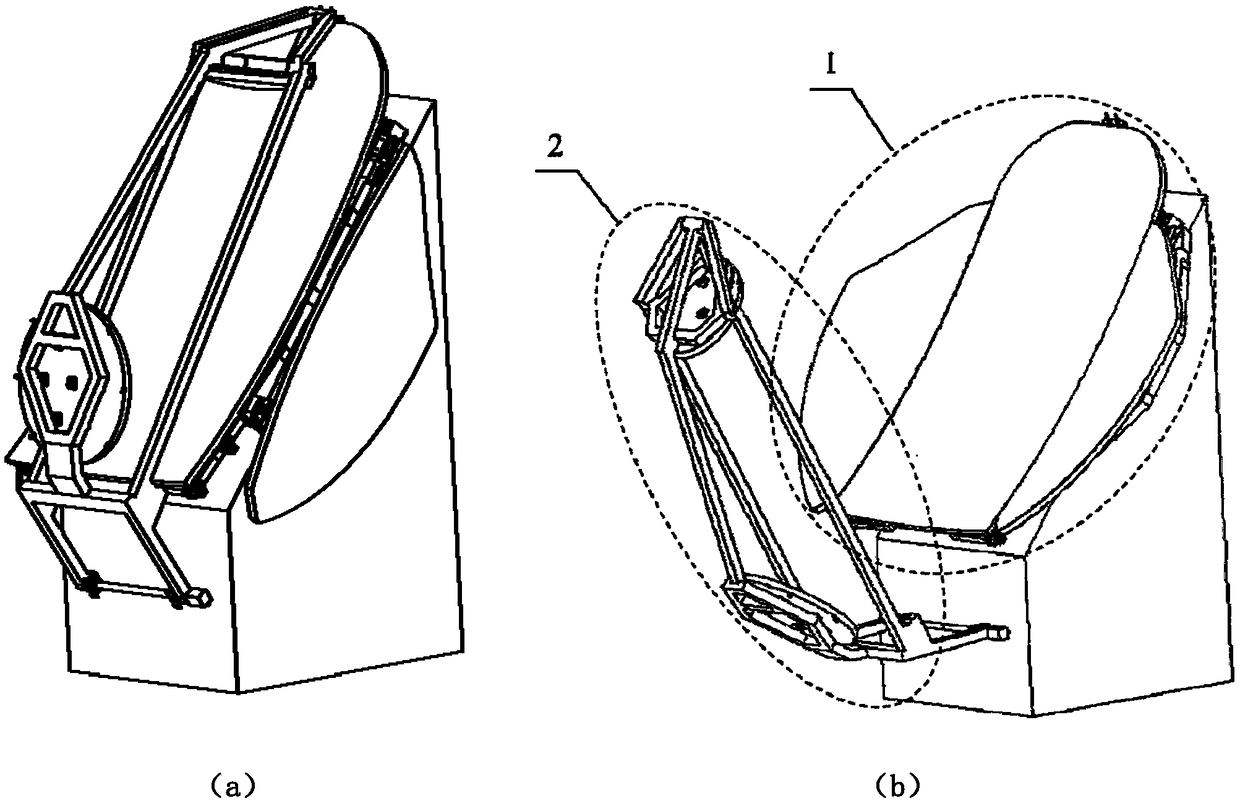 A large-aperture offset feed Cassegrain deployment antenna