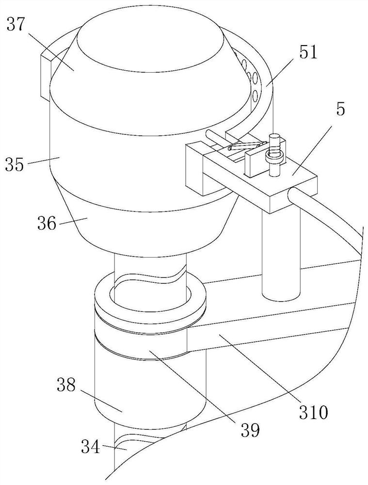 Automatic postoperative anus nursing device for urology department patient