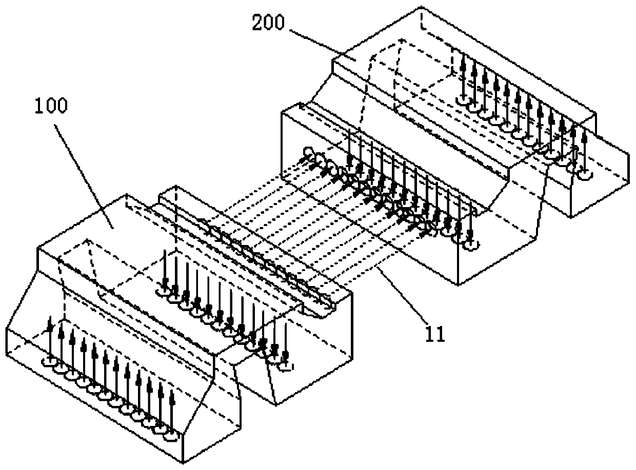 Dual-wavelength multi-channel parallel transmission optical assembly