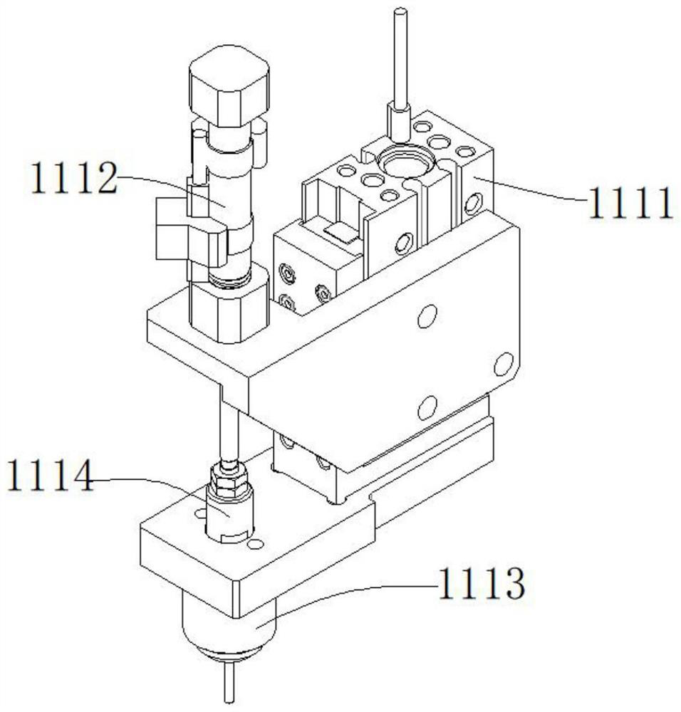 Rivet taking and placing mechanism, planar robot, rivet pressing device and rivet pressing system