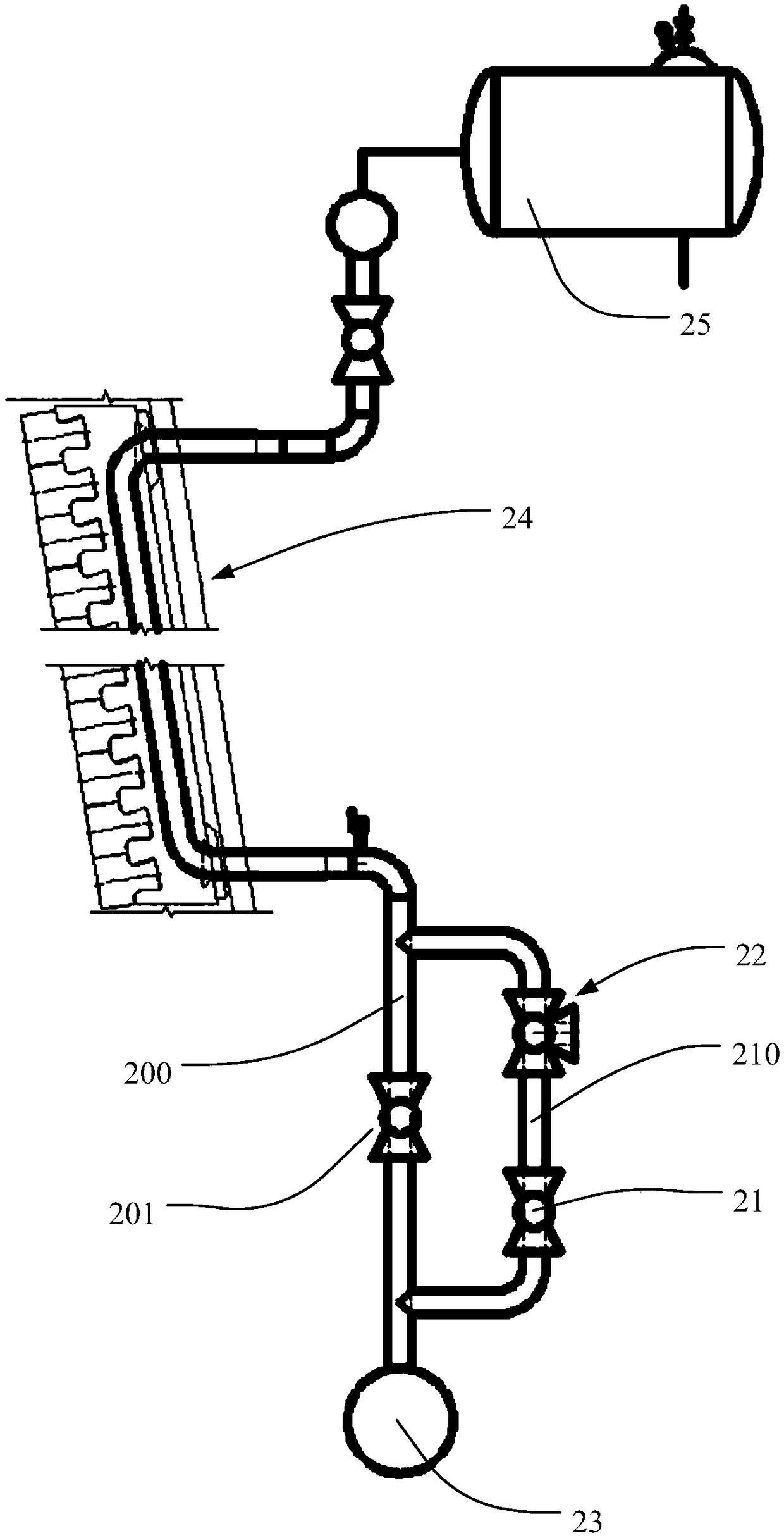 Kiln cooling wall leakage acquisition unit and device and cooling wall detecting method