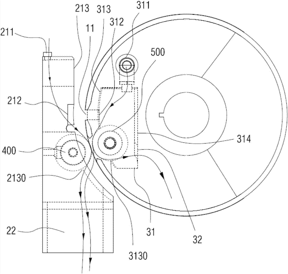 Dedusting mechanism for laser cutting