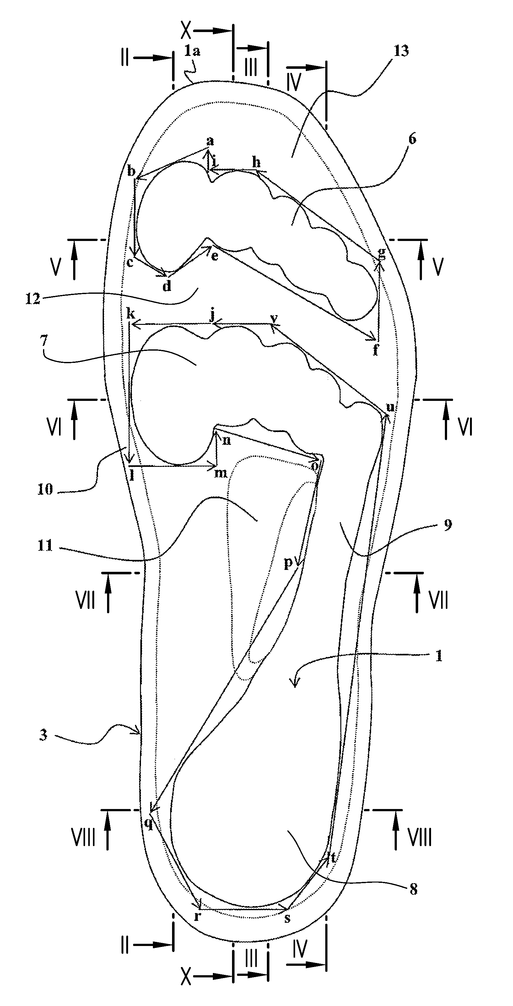 Selectively damping plantar insole