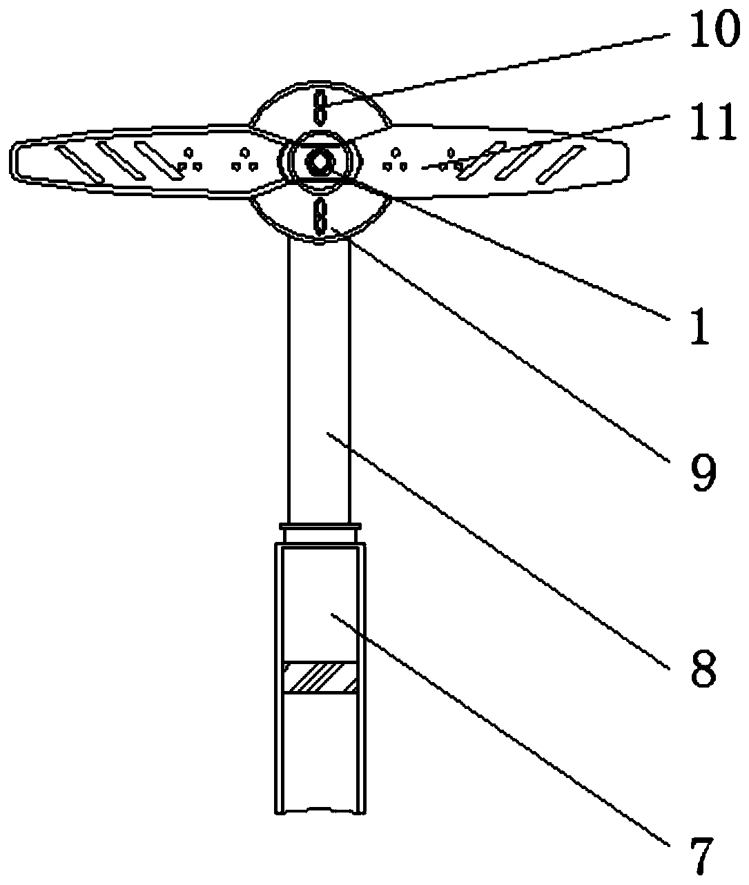 A plant protection unmanned aerial vehicle device with an anti-falling buffer function