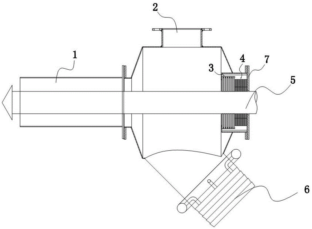 A collector equipped with a dynamic and static combined sealing structure