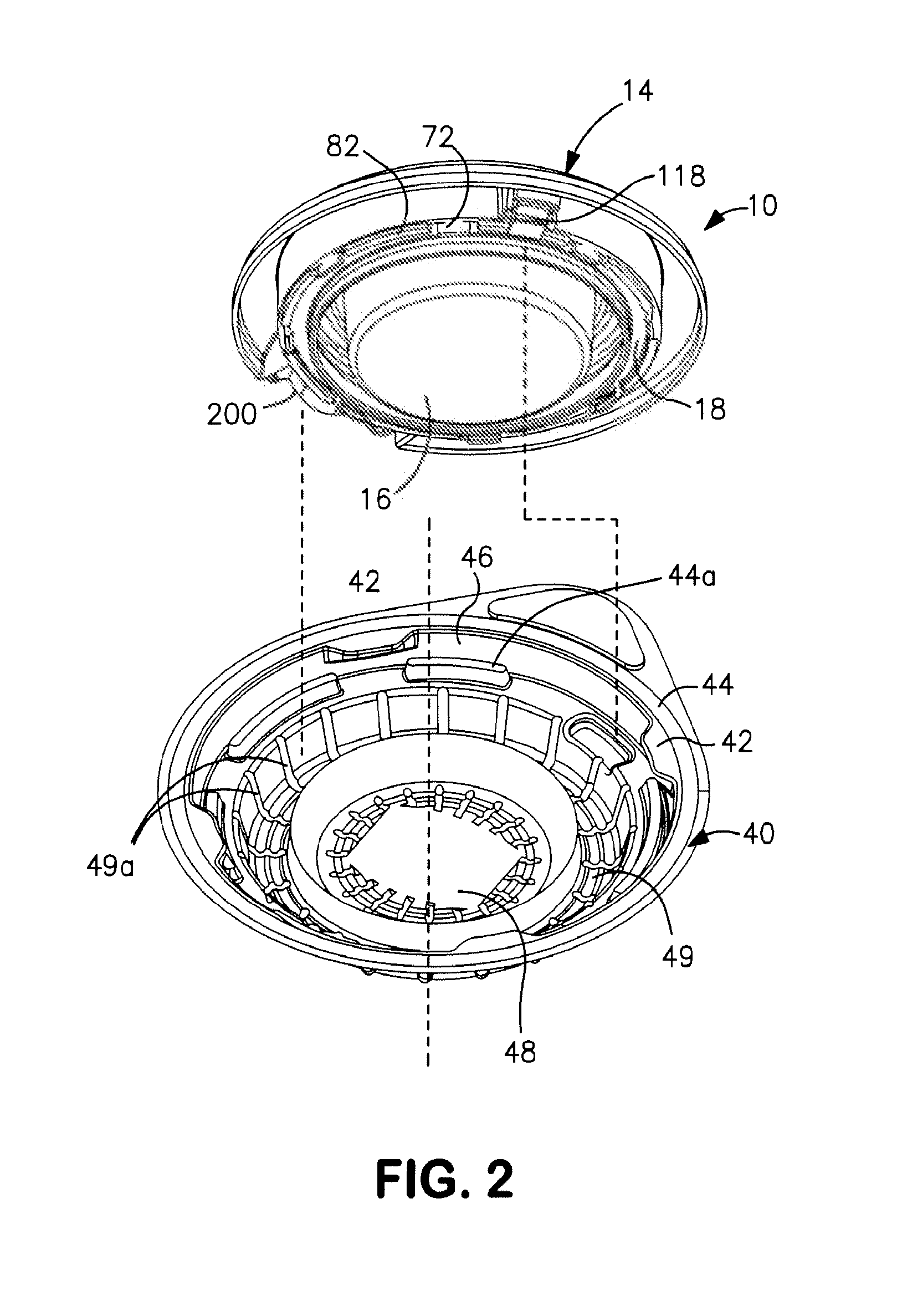 Controlled discharge ostomy appliance and shield therefor