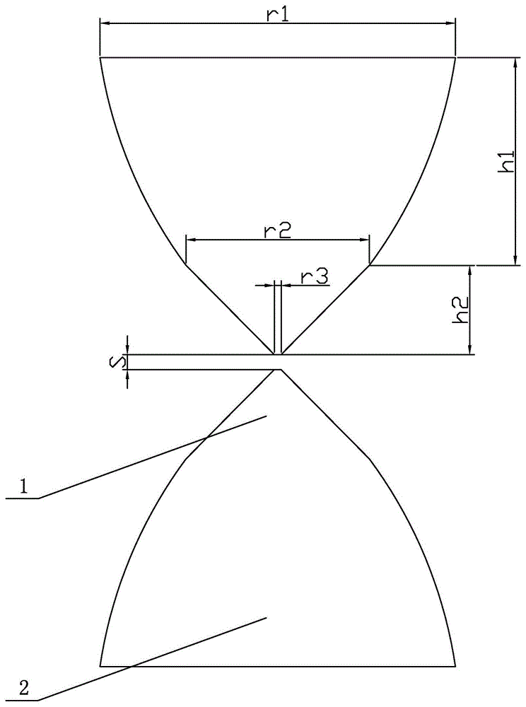 A UWB Symmetrical Biconical Antenna with Composite Curve Bus