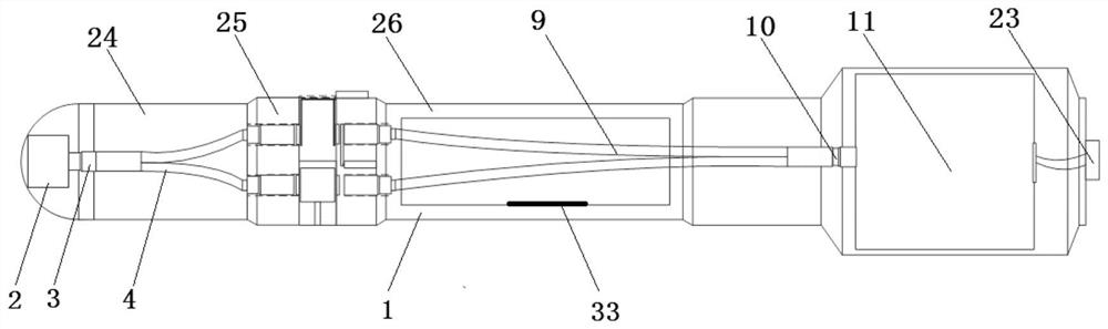 Device and method for long-term in-situ detection of complex water bodies based on spectroscopy