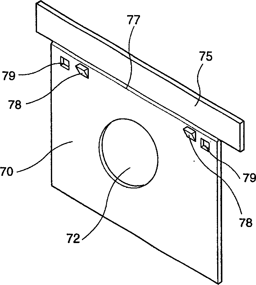 Indoor side air flowing device of integrated air conditioner