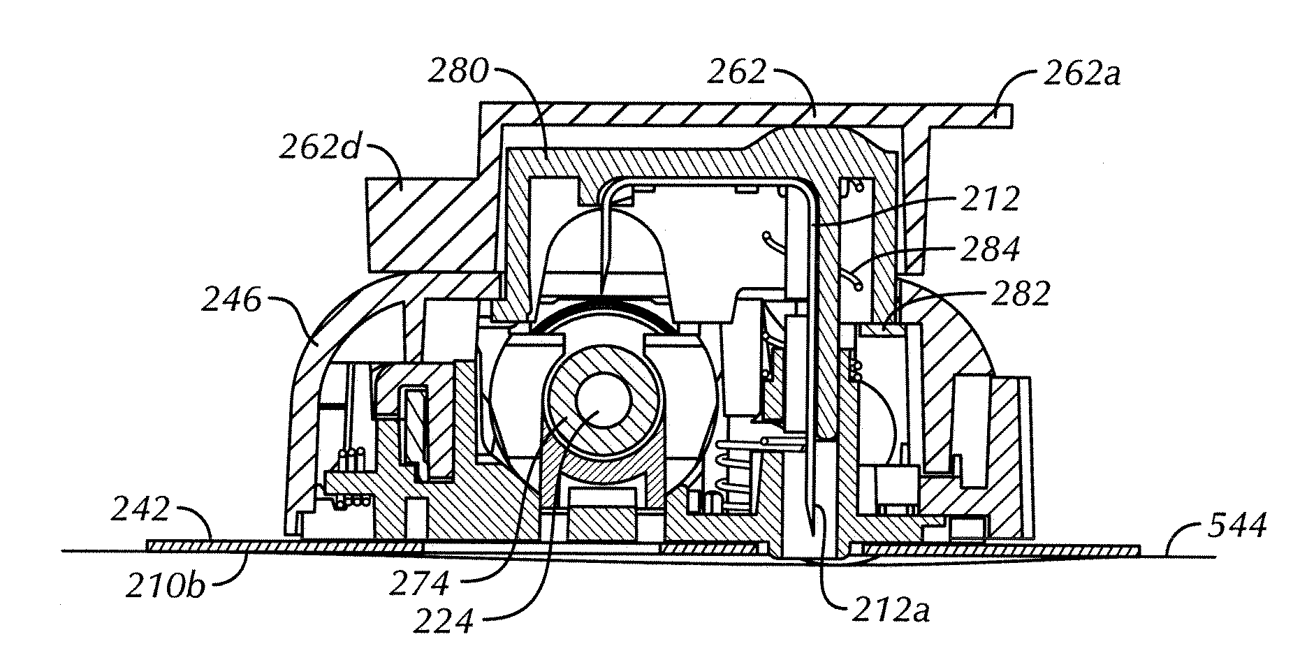Fluid Delivery Device Needle Retraction Mechanisms, Cartridges and Expandable Hydraulic Fluid Seals