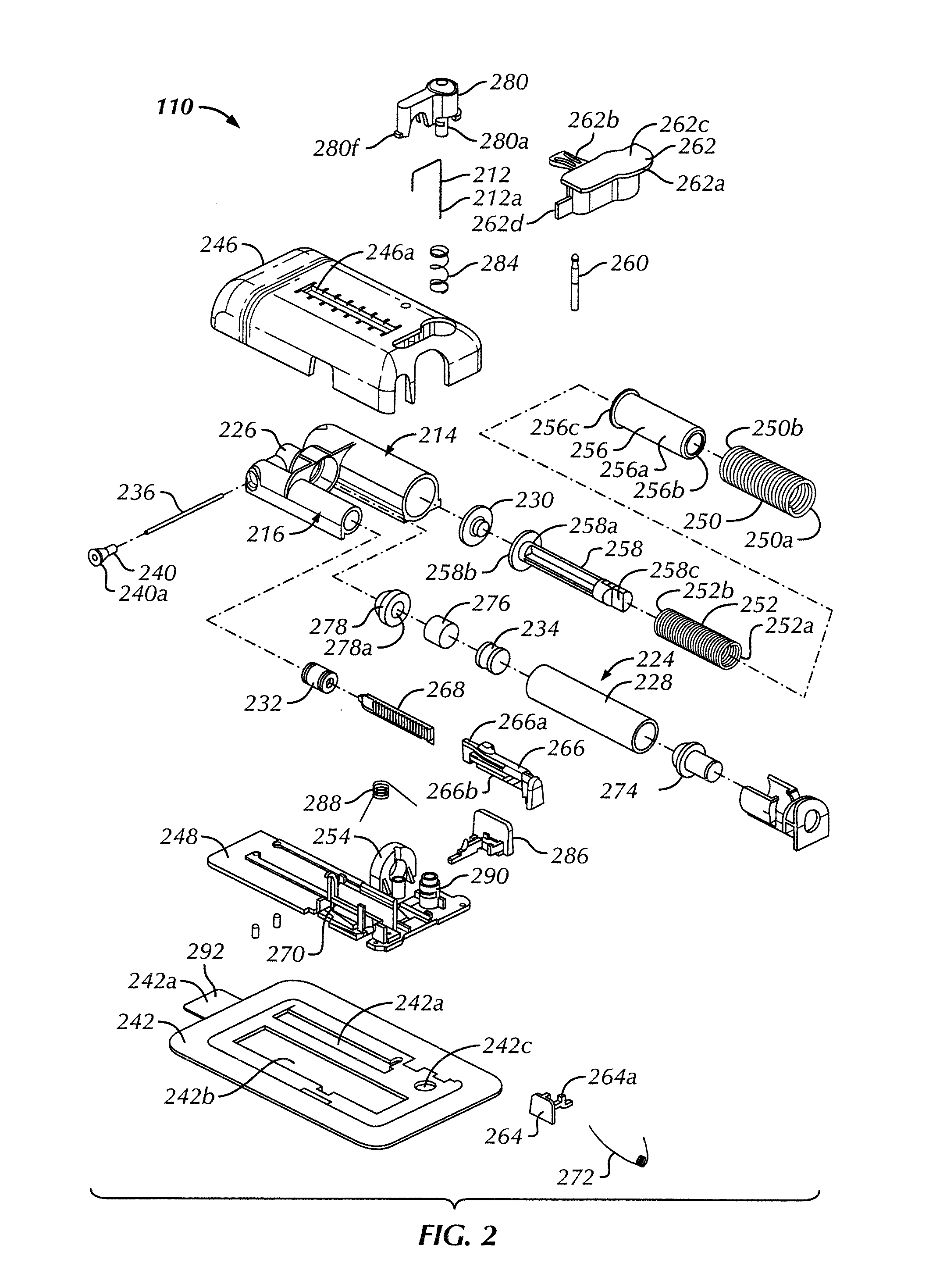 Fluid Delivery Device Needle Retraction Mechanisms, Cartridges and Expandable Hydraulic Fluid Seals