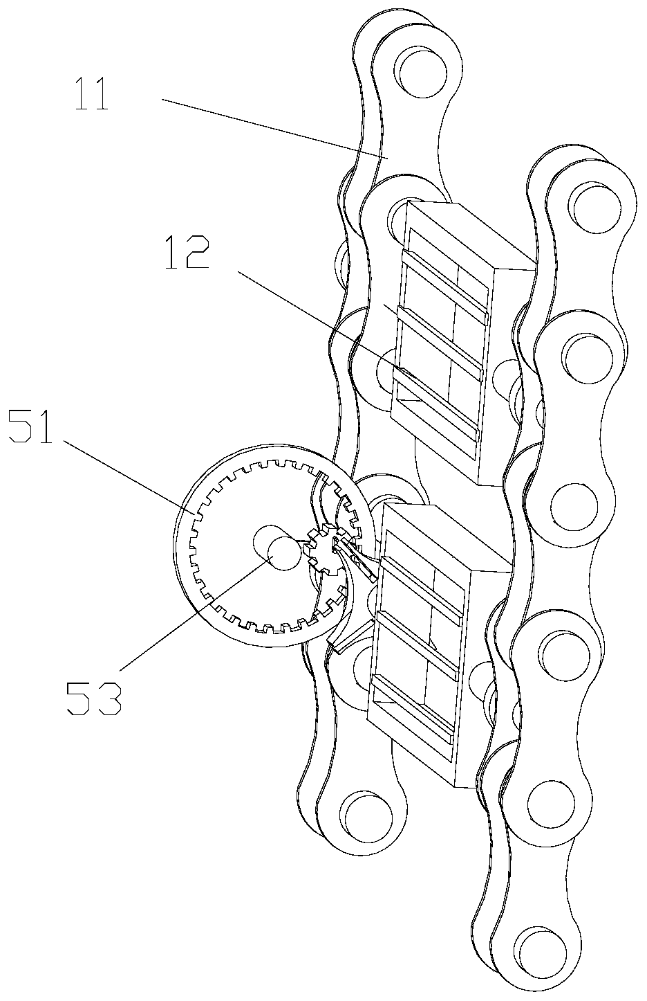 Continuous conveying double-sided air drying device for grilled eel processing, hot air drying method