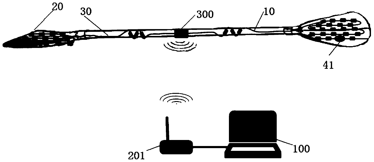 Paddle pressure monitoring system based on optical fiber sensor and paddle