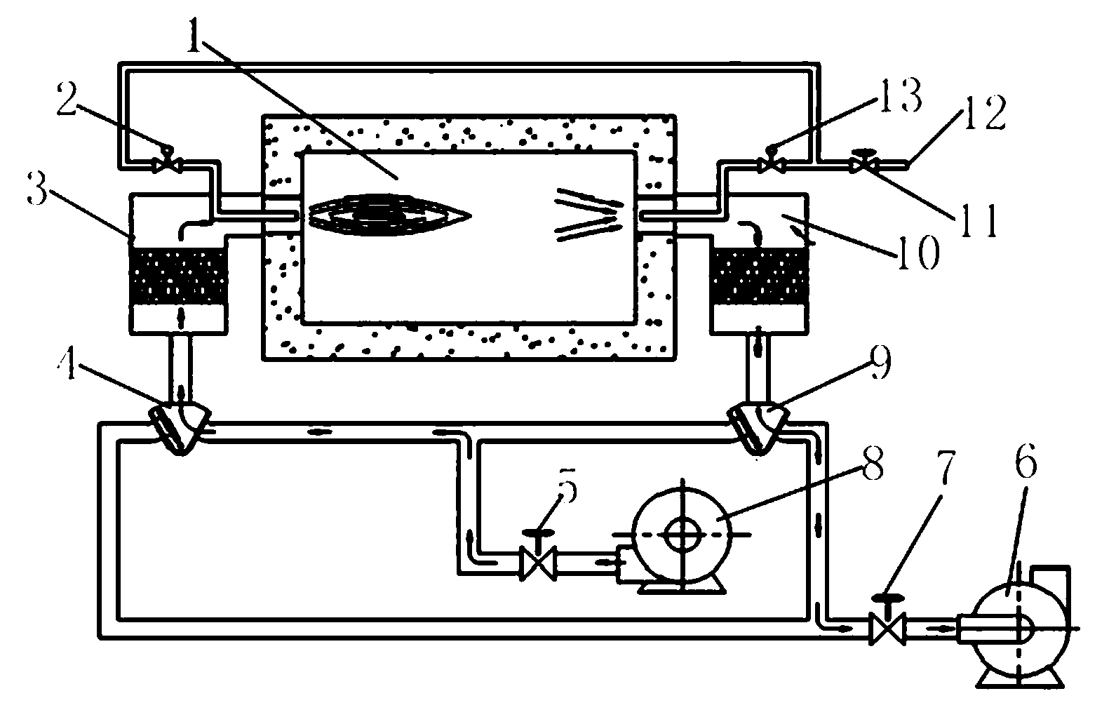 Aluminum electrolyzed waste carbon residue innocent treatment system and method thereof