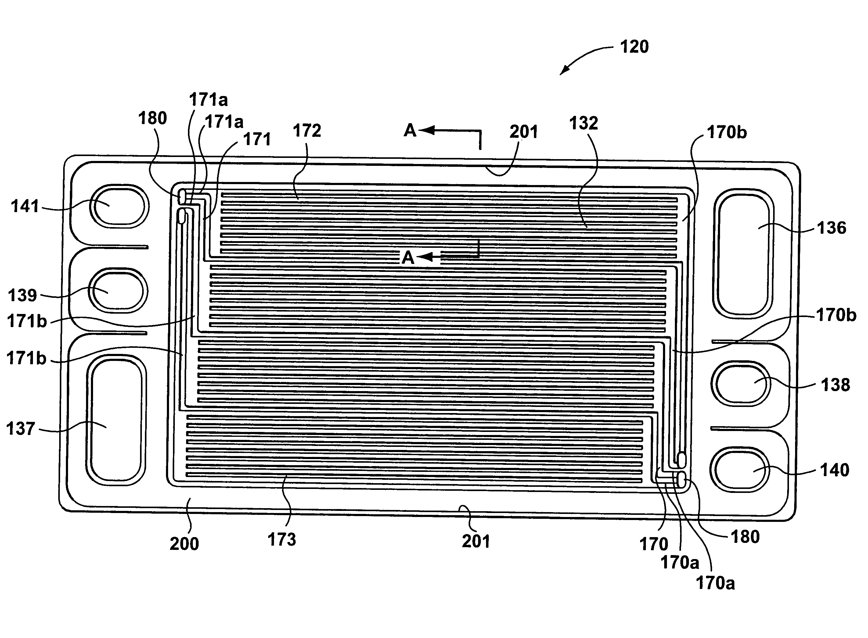 Fuel cell flow field plate
