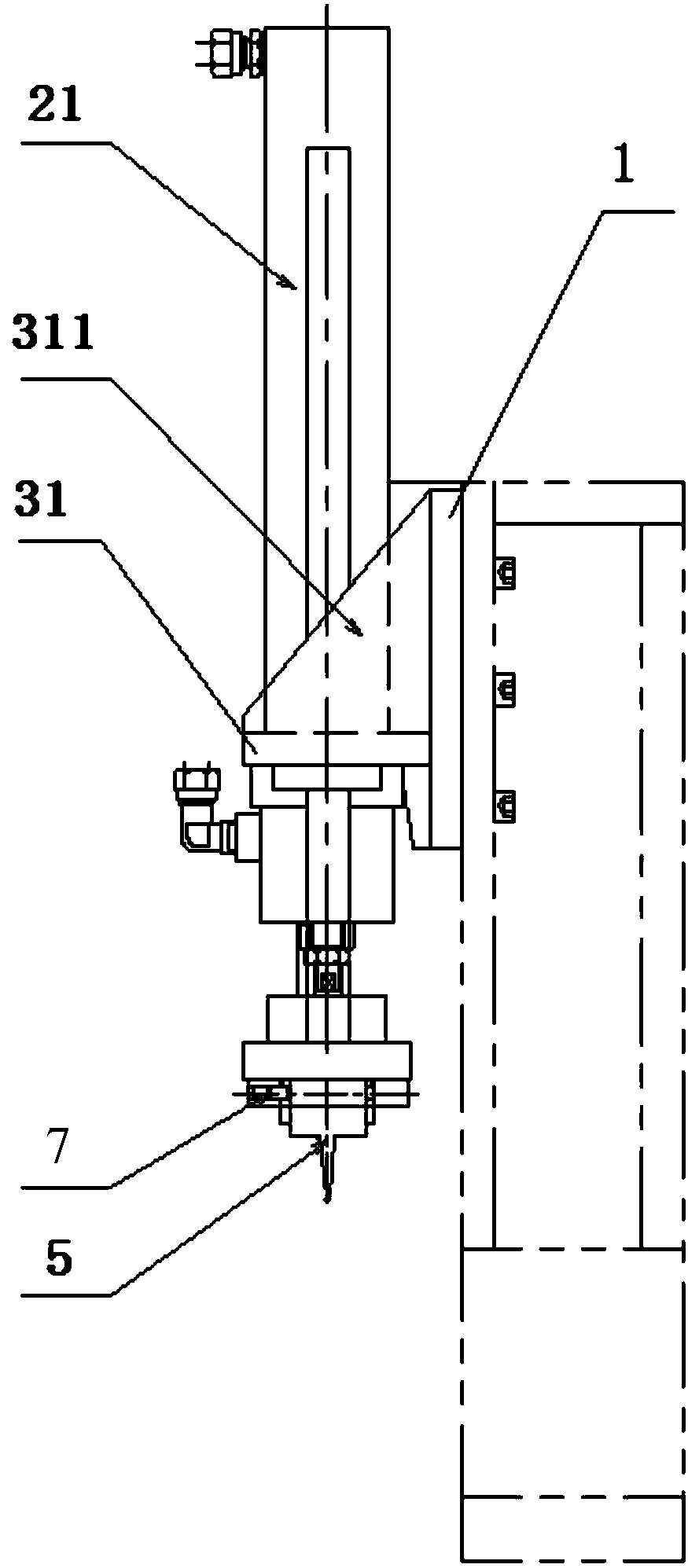 Vertical wedge mechanism
