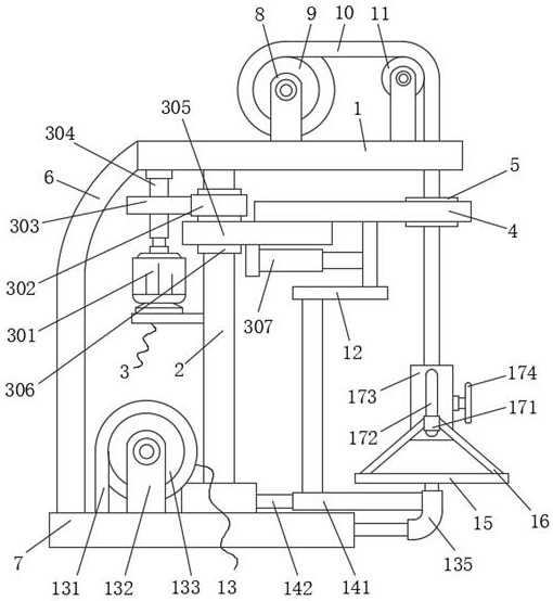 A hoisting device for installation of building main structure with multi-position steering function