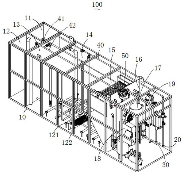 Integrated sewage treatment equipment and method