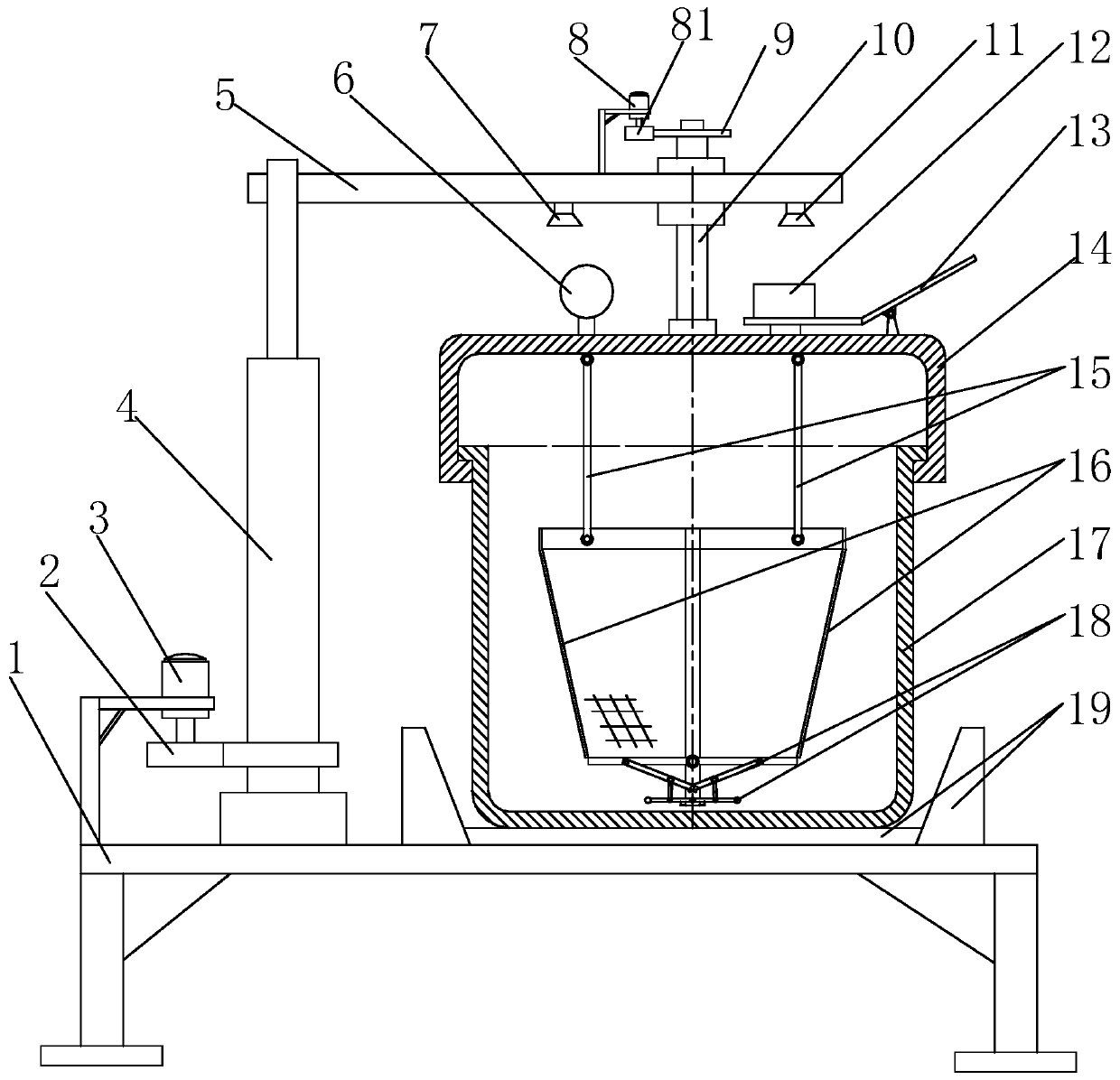 Gap-type high-pressure boiling device for seed nut food