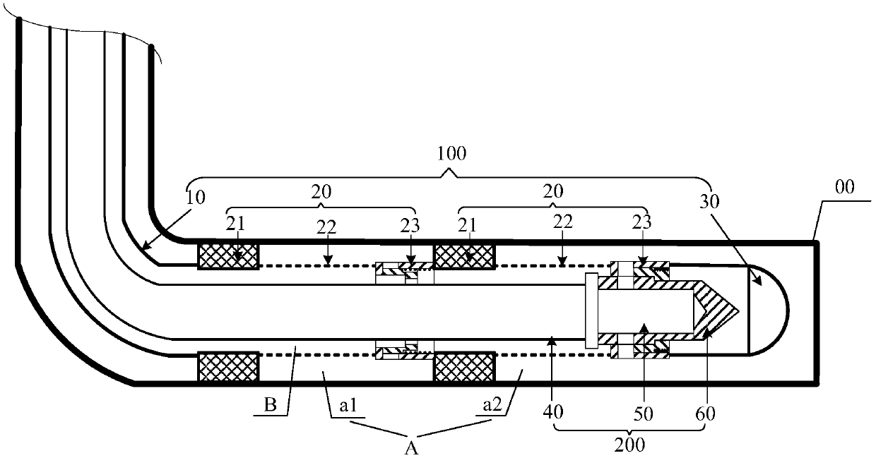 Gravel filling device and gravel filling method