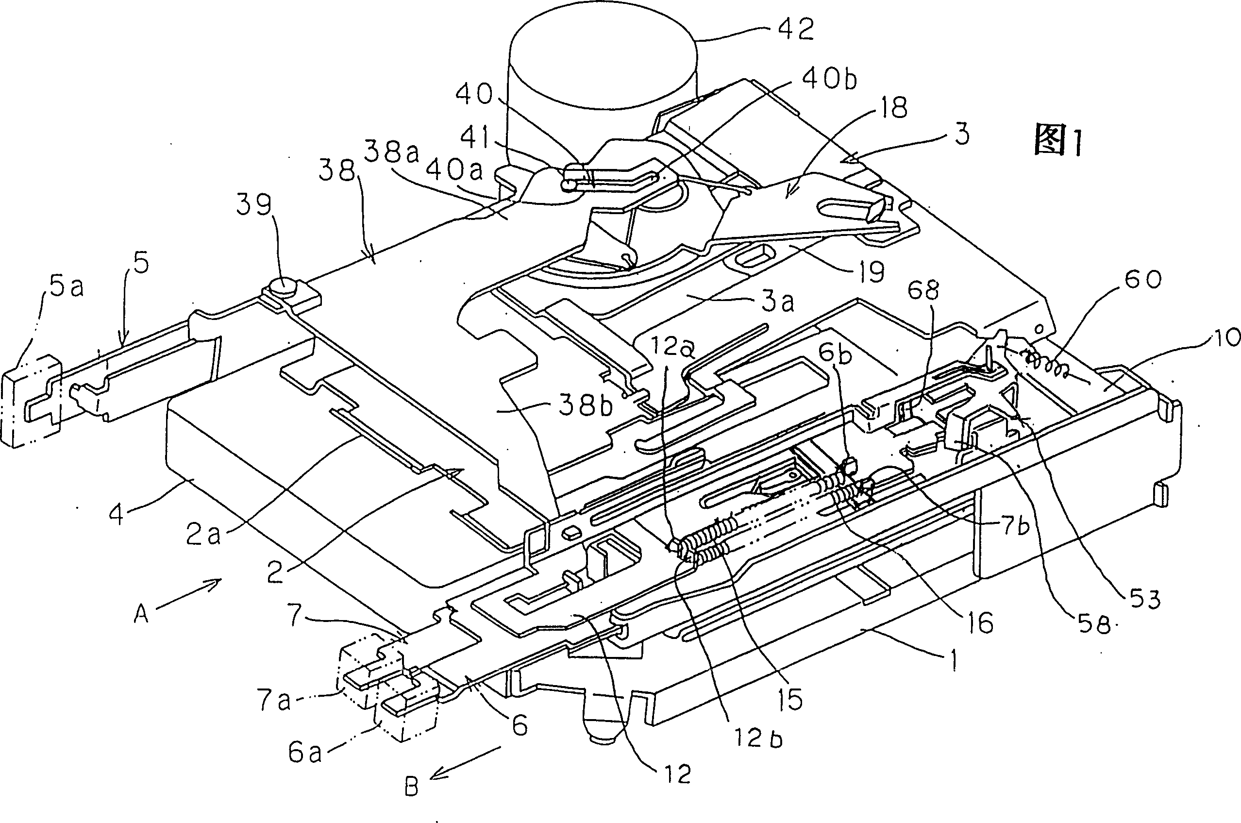 Manual operation mechanism of cassette recorder with automatic conversion