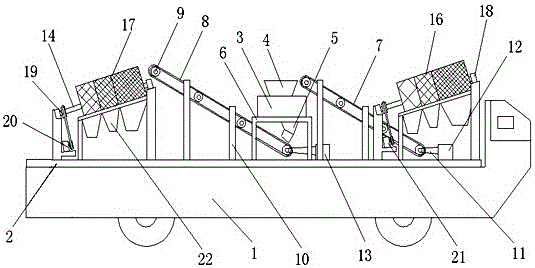 Sand manufacturing device capable of conducting mobile operation