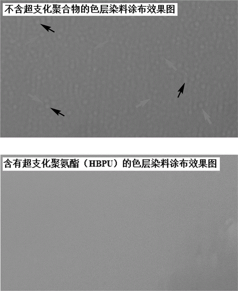 A kind of anodized aluminum chromatographic dye containing hyperbranched polymer and preparation method thereof